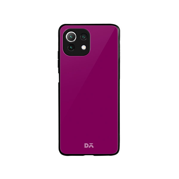 

DailyObjects Magenta Glass Case Cover For Xiaomi Mi 11 Lite