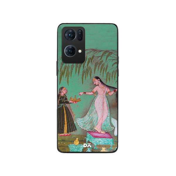 

DailyObjects Maids with Offerings Glass Case Cover For Oppo Reno 7 Pro