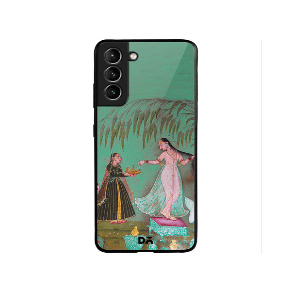 

DailyObjects Maids with Offerings Glass Case Cover For Samsung Galaxy S22 Plus
