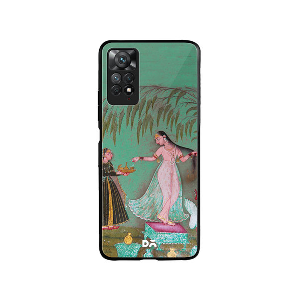 

DailyObjects Maids with Offerings Glass Case Cover For Xiaomi Redmi Note 11 Pro