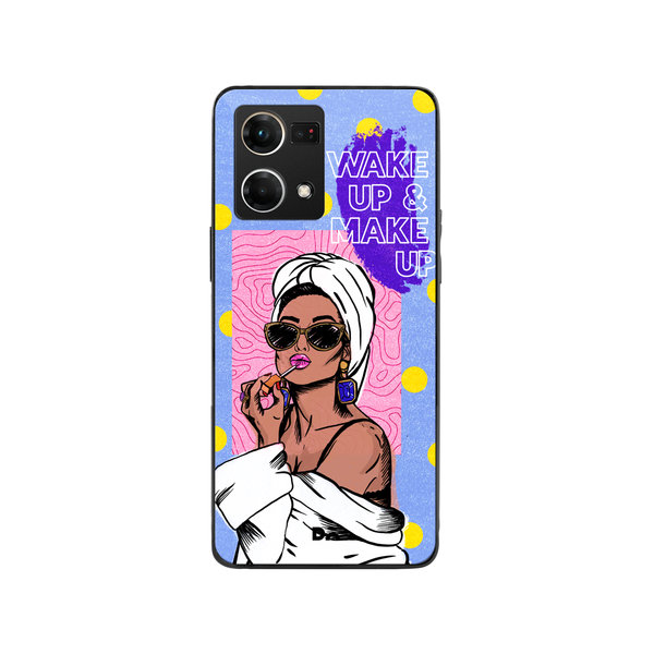 

DailyObjects MakeUp Ritual Glass Case Cover For Oppo Reno 7