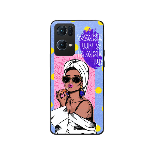 

DailyObjects MakeUp Ritual Glass Case Cover For Oppo Reno 7 Pro