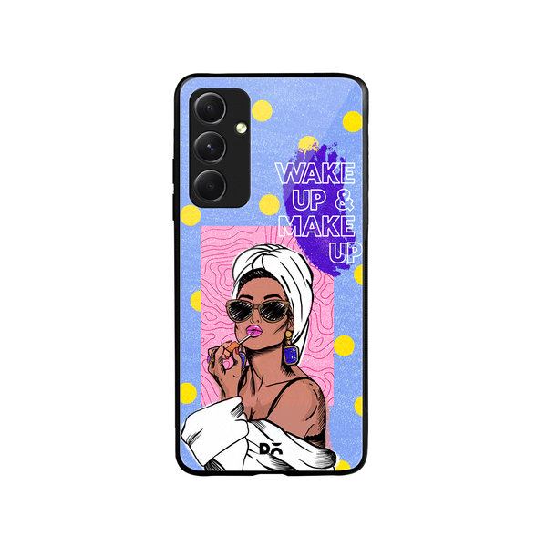 

DailyObjects MakeUp Ritual Glass Case Cover For Samsung Galaxy A54 5G