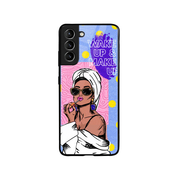 

DailyObjects MakeUp Ritual Glass Case Cover For Samsung Galaxy S21 FE