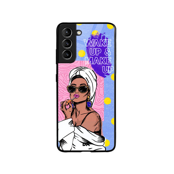 

DailyObjects MakeUp Ritual Glass Case Cover For Samsung Galaxy S21