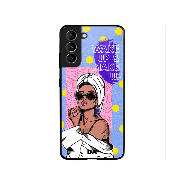 

DailyObjects MakeUp Ritual Glass Case Cover For Samsung Galaxy S22