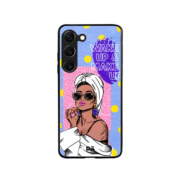 

DailyObjects MakeUp Ritual Glass Case Cover For Samsung Galaxy S23