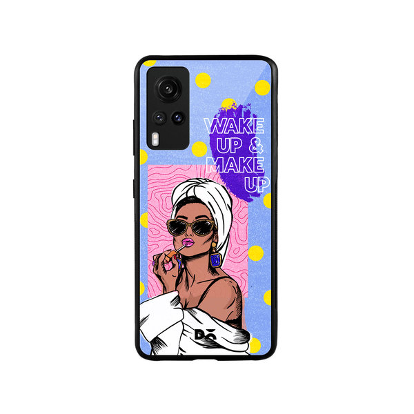 

DailyObjects MakeUp Ritual Glass Case Cover For Vivo X60
