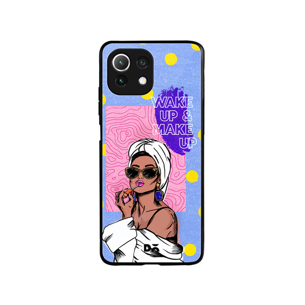 

DailyObjects MakeUp Ritual Glass Case Cover For Xiaomi Mi 11 Lite