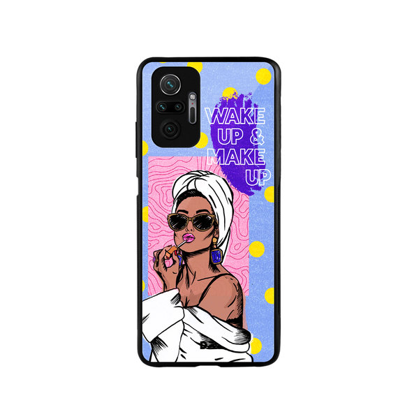 

DailyObjects MakeUp Ritual Glass Case Cover For Xiaomi Redmi Note 10 Pro