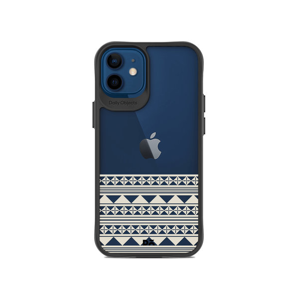 

DailyObjects Mandala Band Off White Black Hybrid Clear Case Cover For iPhone 12