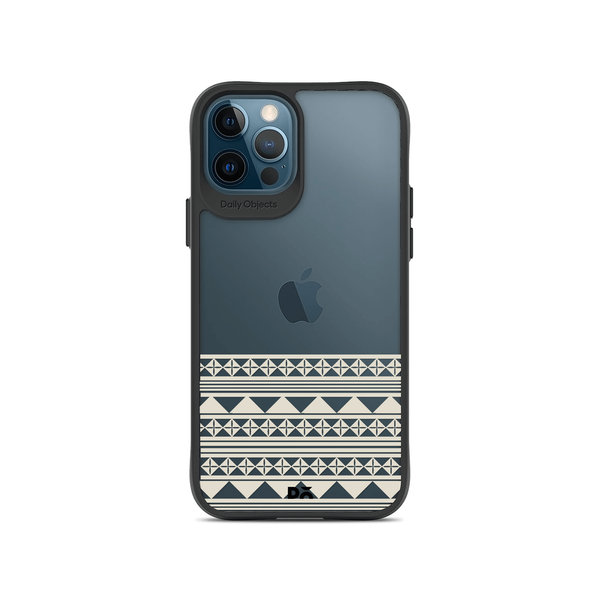 

DailyObjects Mandala Band Off White Black Hybrid Clear Case Cover For iPhone 12 Pro Max
