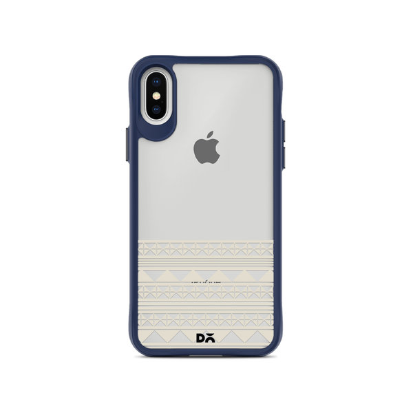 

DailyObjects Mandala Band Off White Blue Hybrid Clear Case Cover For iPhone XS