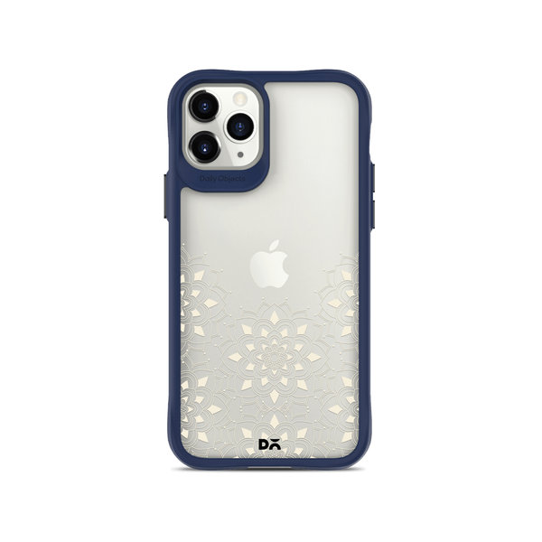 

DailyObjects Mandala Flake Off White Blue Hybrid Clear Case Cover For iPhone 11 Pro Max