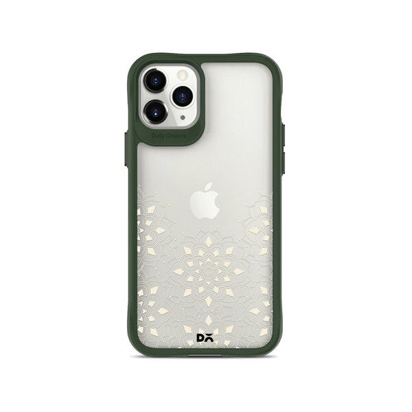 

DailyObjects Mandala Flake Off White Green Hybrid Clear Case Cover For iPhone 11 Pro Max
