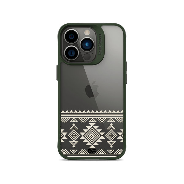 

DailyObjects Mandala Tattoo Off White Green Hybrid Clear Case Cover For iPhone 13 Pro Max