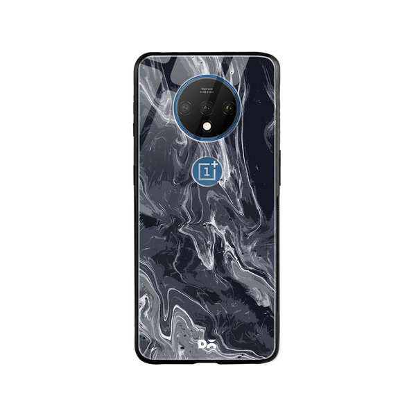 

DailyObjects Marble Black Glass Case Cover For OnePlus 7T