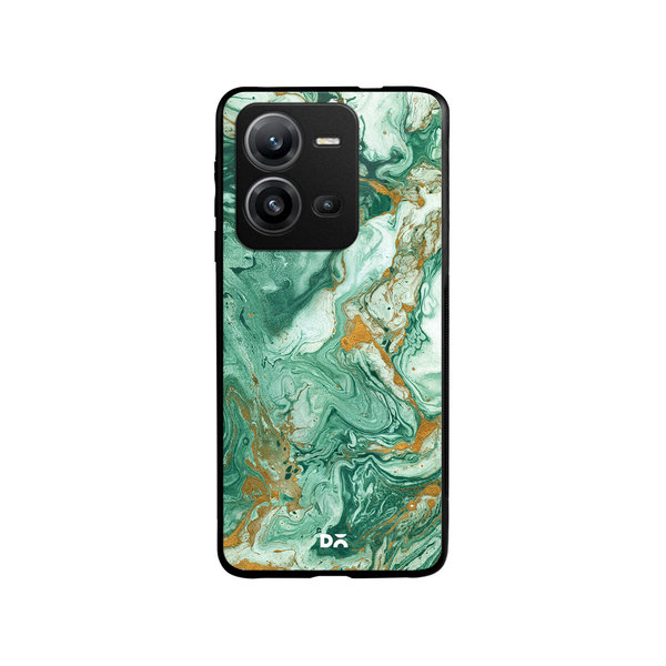 

DailyObjects Marble Forest Glass Case Cover For Vivo V25