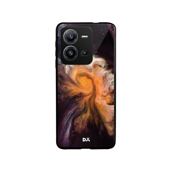 

DailyObjects Marble Galaxy Glass Case Cover For Vivo V25