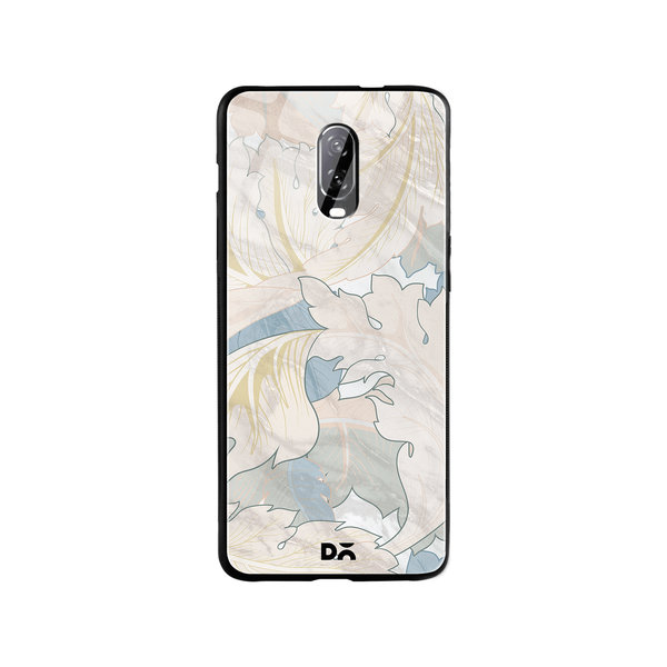 

DailyObjects Marble Leaves Glass Case Cover For OnePlus 7