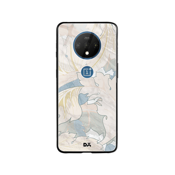 

DailyObjects Marble Leaves Glass Case Cover For OnePlus 7T
