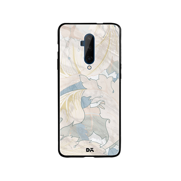 

DailyObjects Marble Leaves Glass Case Cover For OnePlus 7T Pro