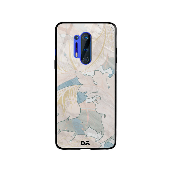 

DailyObjects Marble Leaves Glass Case Cover For OnePlus 8 Pro