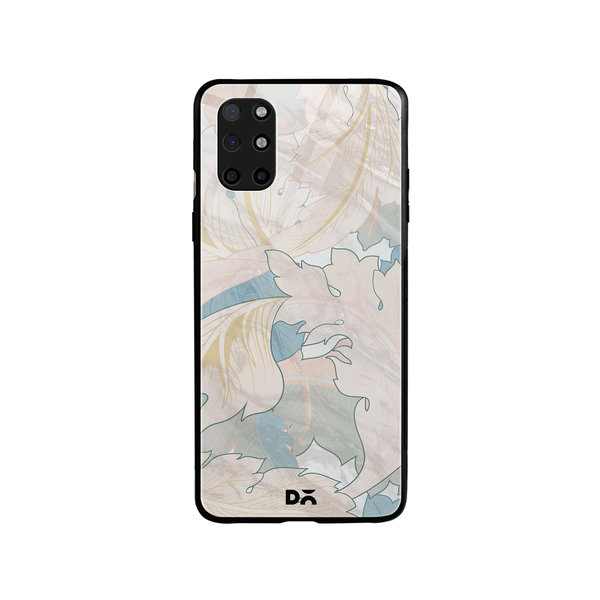 

DailyObjects Marble Leaves Glass Case Cover For OnePlus 8T