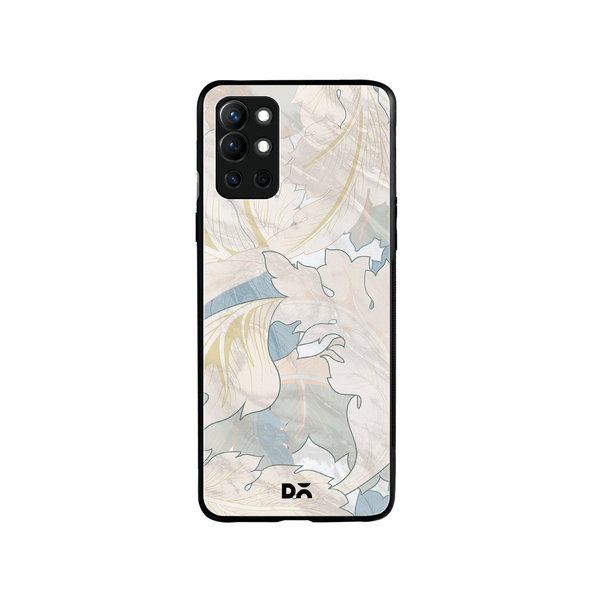 

DailyObjects Marble Leaves Glass Case Cover For OnePlus 9R