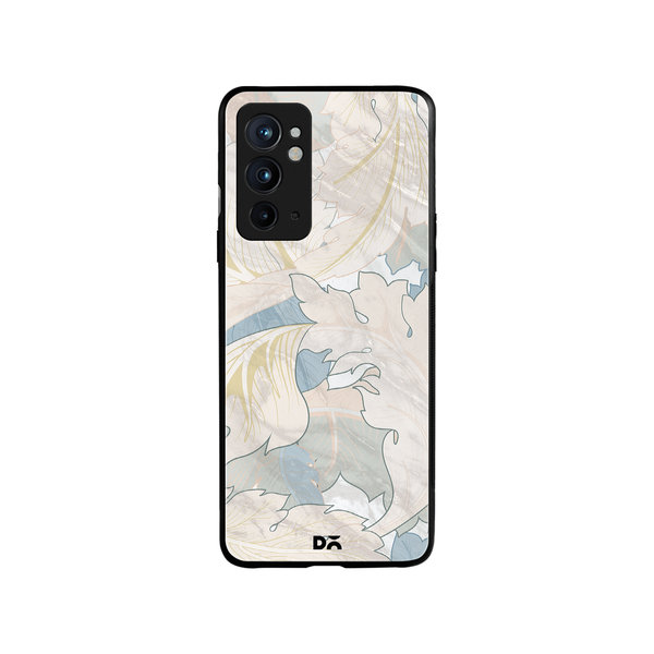 

DailyObjects Marble Leaves Glass Case Cover For OnePlus 9RT