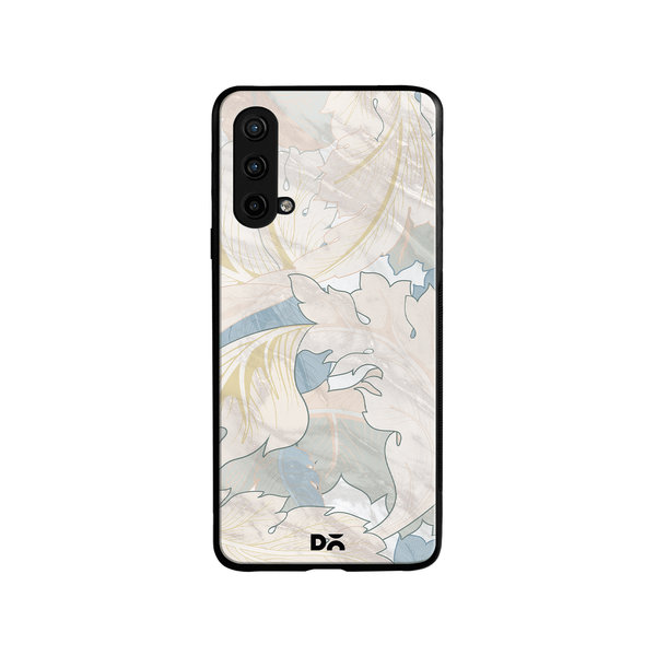 

DailyObjects Marble Leaves Glass Case Cover For OnePlus Nord CE