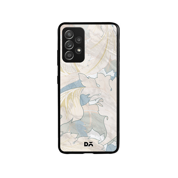 

DailyObjects Marble Leaves Glass Case Cover For Samsung Galaxy A52