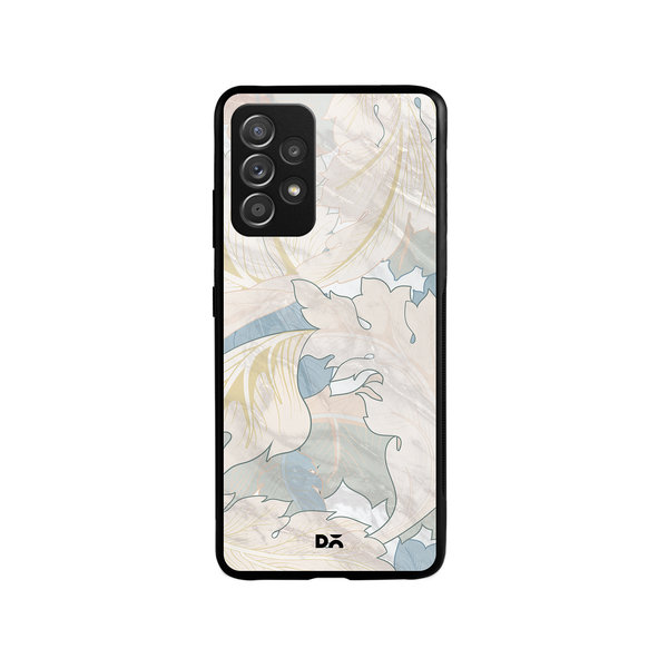 

DailyObjects Marble Leaves Glass Case Cover For Samsung Galaxy A73