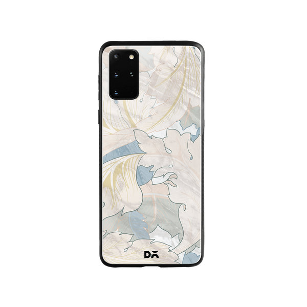 

DailyObjects Marble Leaves Glass Case Cover For Samsung Galaxy S20 Plus