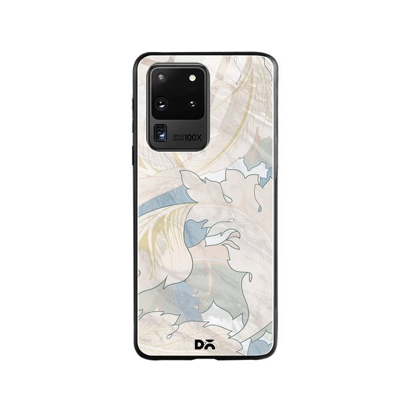 

DailyObjects Marble Leaves Glass Case Cover For Samsung Galaxy S20 Ultra