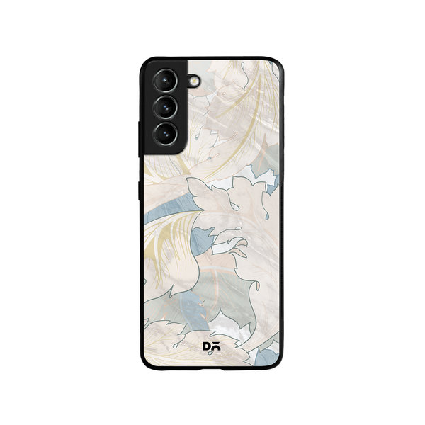 

DailyObjects Marble Leaves Glass Case Cover For Samsung Galaxy S21 FE