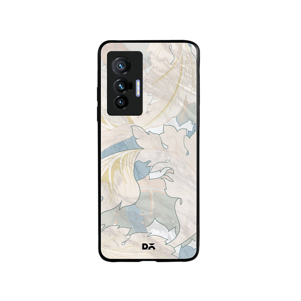 

DailyObjects Marble Leaves Glass Case Cover For Vivo X70