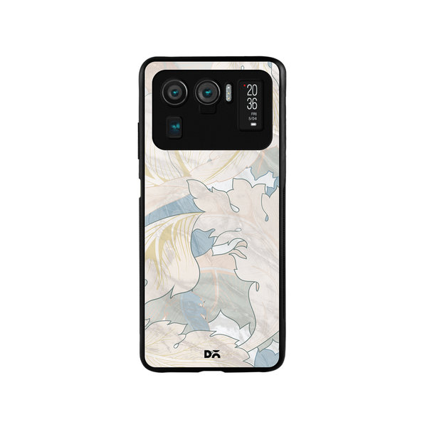 

DailyObjects Marble Leaves Glass Case Cover For Xiaomi Mi 11 Ultra