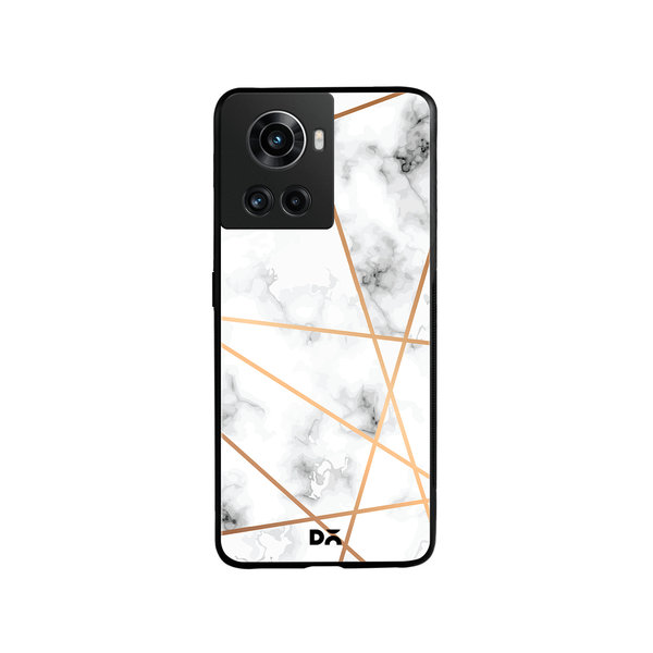 

DailyObjects Marble Lines Glass Case Cover For OnePlus 10R