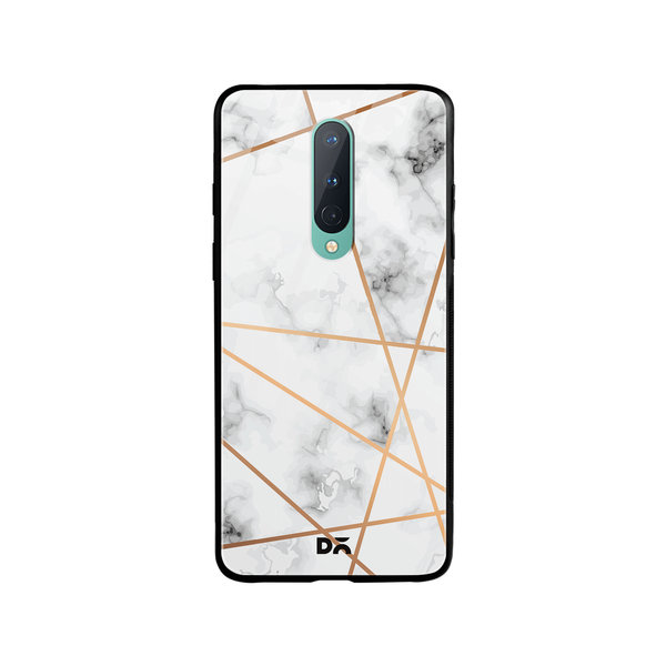 

DailyObjects Marble Lines Glass Case Cover For OnePlus 8