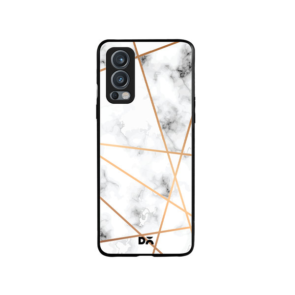 

DailyObjects Marble Lines Glass Case Cover For OnePlus Nord 2