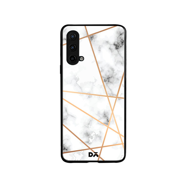 

DailyObjects Marble Lines Glass Case Cover For OnePlus Nord CE