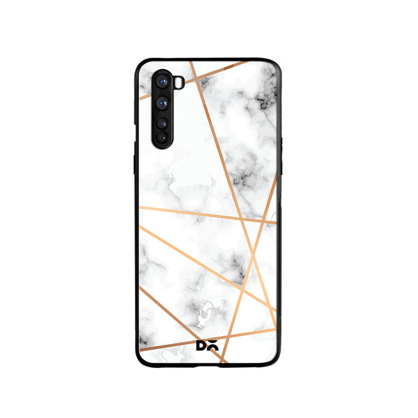 

DailyObjects Marble Lines Glass Case Cover For OnePlus Nord
