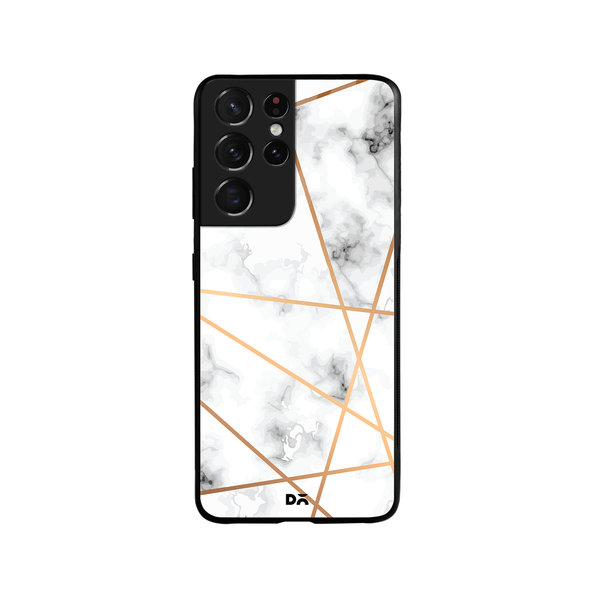 

DailyObjects Marble Lines Glass Case Cover For Samsung Galaxy S21 Ultra