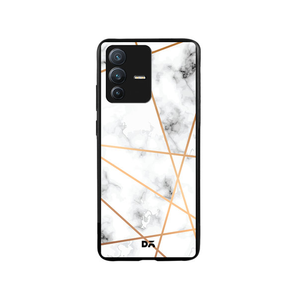 

DailyObjects Marble Lines Glass Case Cover For Vivo V23 Pro