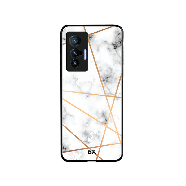 

DailyObjects Marble Lines Glass Case Cover For Vivo X70