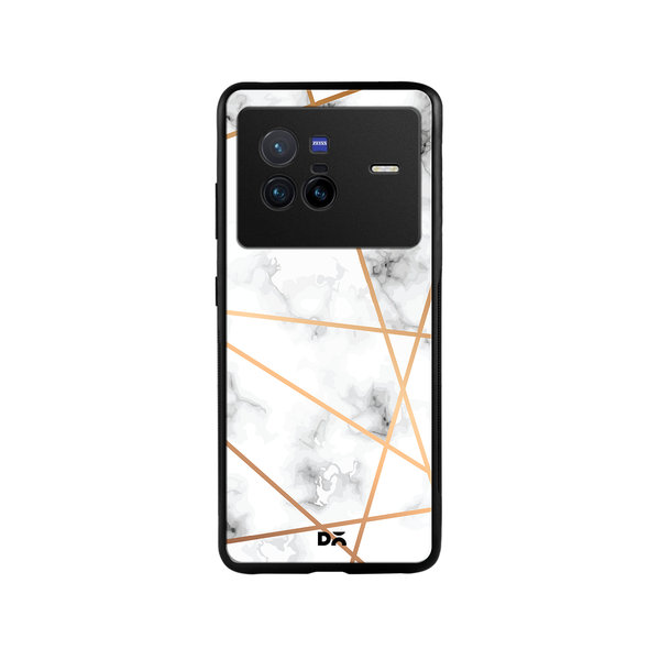 

DailyObjects Marble Lines Glass Case Cover For Vivo X80