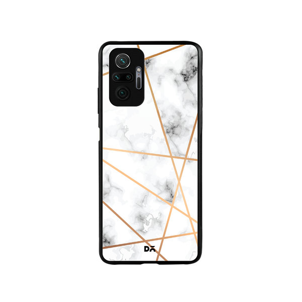 

DailyObjects Marble Lines Glass Case Cover For Xiaomi Redmi Note 10 Pro