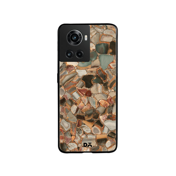 

DailyObjects Marble Mosaic Glass Case Cover For OnePlus 10R