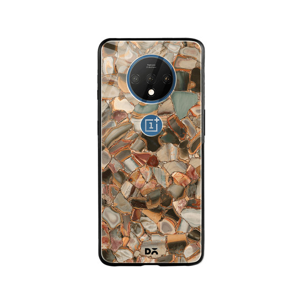 

DailyObjects Marble Mosaic Glass Case Cover For OnePlus 7T